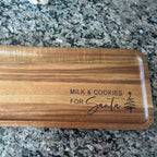 Personalized Solid Acacia Wood Serving Tray