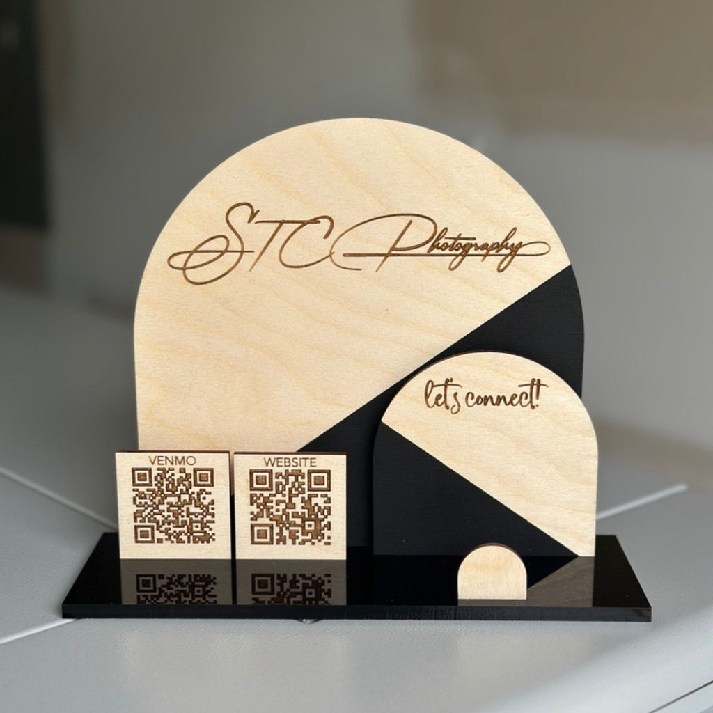 Custom QR Code Business Sign