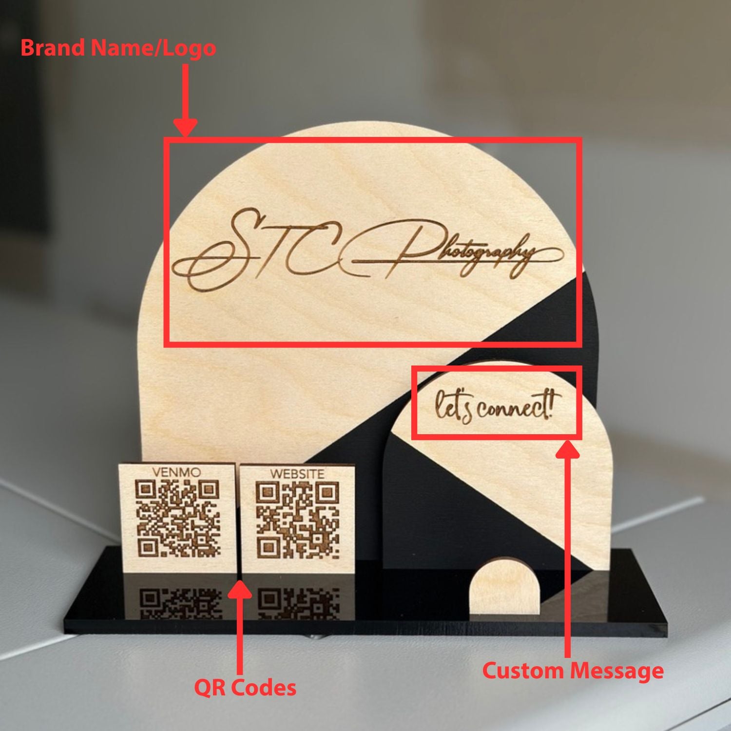 Custom QR Code Business Sign – The Teal Lilac