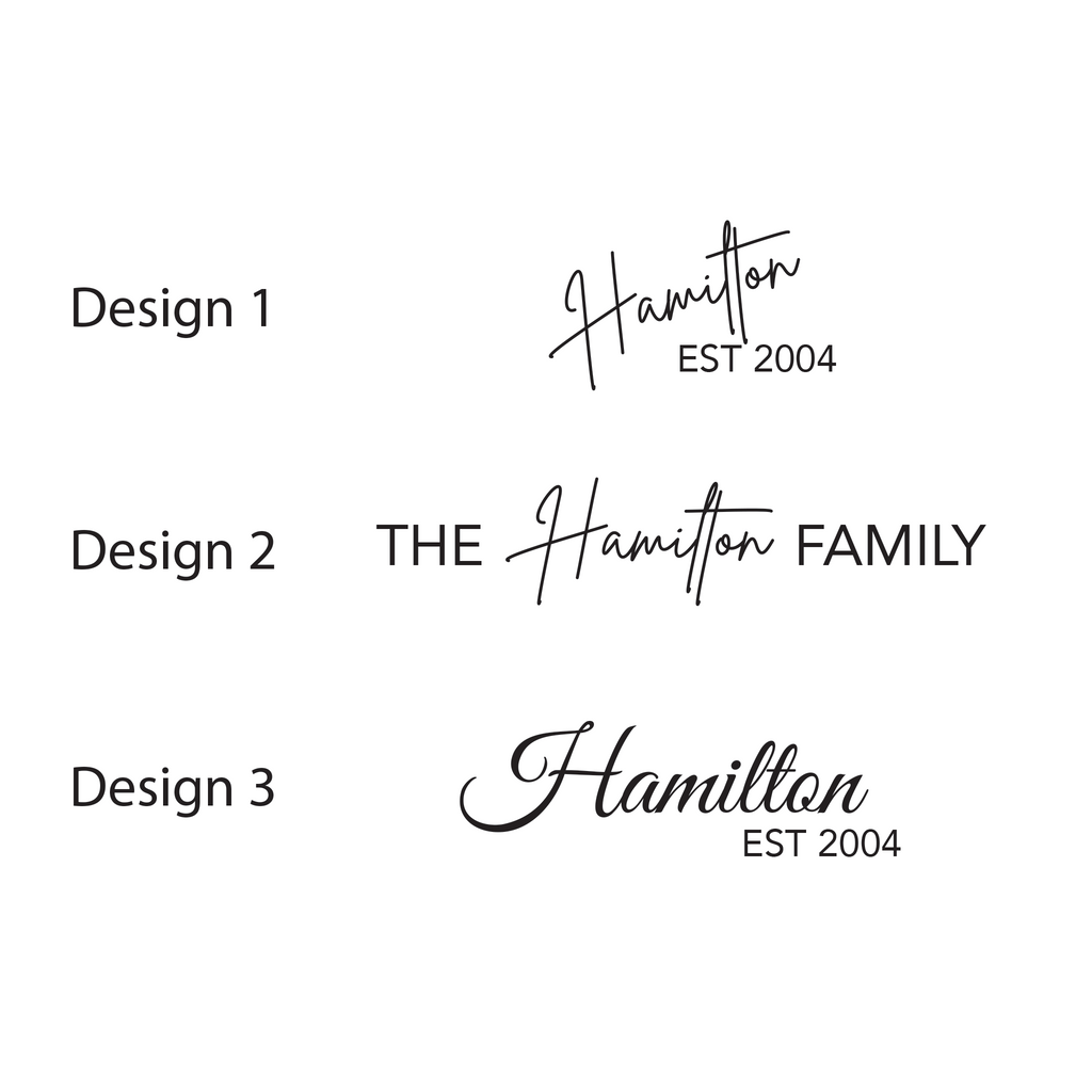 Three logo design options for Olivewood Cutting Board